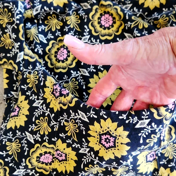 Free People Black Floral Strapless Top - Picture 3 of 10